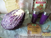 Фото приготовления рецепта: Краснокочанная капуста тушеная - шаг №1