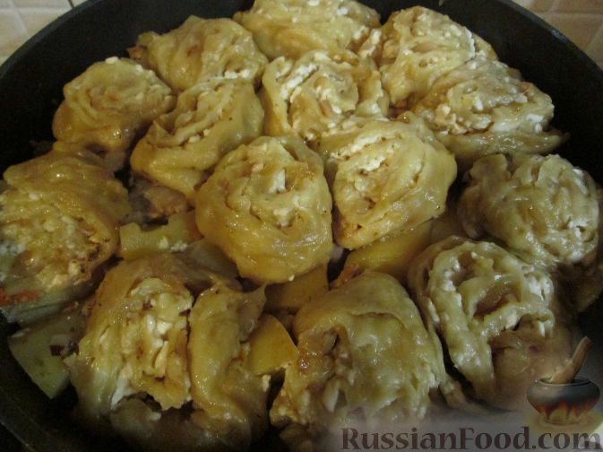 Видео-рецепт картошки в беконе в духовке