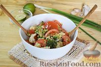 Фото приготовления рецепта: Салат из брокколи и цветной капусты - шаг №8