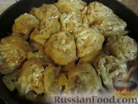 Фото к рецепту: "Штрудель" с картофелем и мясом