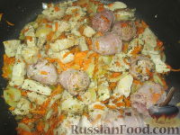 Фото приготовления рецепта: "Штрудель" с картофелем и мясом - шаг №4