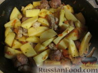 Фото приготовления рецепта: "Штрудель" с картофелем и мясом - шаг №5