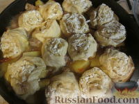 Фото приготовления рецепта: "Штрудель" с картофелем и мясом - шаг №6