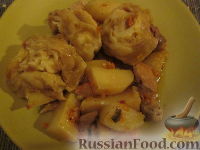 Фото приготовления рецепта: "Штрудель" с картофелем и мясом - шаг №9