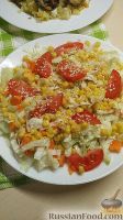 Фото к рецепту: Овощной салат с кукурузой