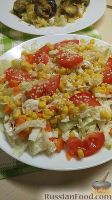 Фото приготовления рецепта: Овощной салат с кукурузой - шаг №7