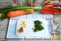 Фото приготовления рецепта: Фунчоза с курицей и овощами - шаг №7