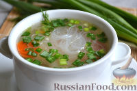 Фото к рецепту: Куриный суп с фунчозой
