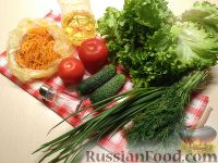 Фото приготовления рецепта: Овощной салат с корейской морковью - шаг №1