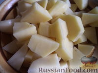 Фото приготовления рецепта: Суп-пюре картофельный с сухариками - шаг №3