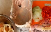 Фото приготовления рецепта: Куриный рулет с овощами (в духовке) - шаг №16