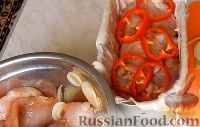Фото приготовления рецепта: Куриный рулет с овощами (в духовке) - шаг №22