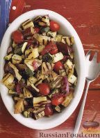 Фото к рецепту: Салат из овощей, жаренных на гриле