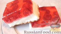 Фото к рецепту: Желейный торт с ягодами (без выпечки)