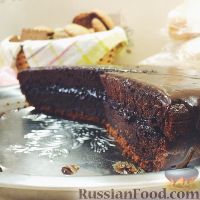 Фото к рецепту: Шоколадный торт (в мультиварке)