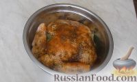 Фото приготовления рецепта: Курица гриль на вертеле в духовке - шаг №8