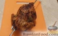 Фото приготовления рецепта: Курица гриль на вертеле в духовке - шаг №10