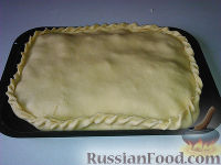 Фото приготовления рецепта: Бабушкин пирог с курицей "Туды-сюды" - шаг №15