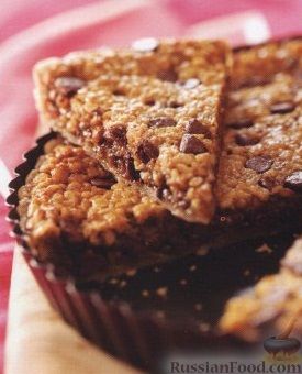 Рецепт Песочный пирог с шоколадом и грецким орехом