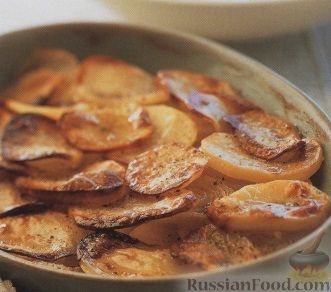 Рецепт Молодой картофель с луком, запеченный в духовке