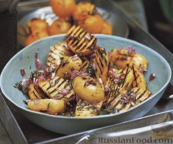 Рецепт Картофель и помидоры, жаренные на гриле