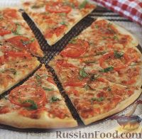 Фото к рецепту: Пицца со свежими помидорами