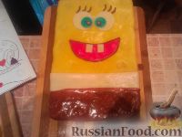 Фото приготовления рецепта: МК торт "Спанч Боб" (пошагово) - шаг №19