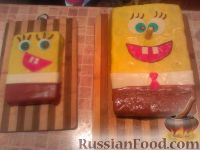 Фото приготовления рецепта: МК торт "Спанч Боб" (пошагово) - шаг №20