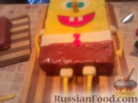Фото приготовления рецепта: МК торт "Спанч Боб" (пошагово) - шаг №26