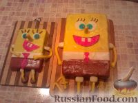 Фото приготовления рецепта: МК торт "Спанч Боб" (пошагово) - шаг №30