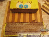 Фото приготовления рецепта: МК торт "Спанч Боб" (пошагово) - шаг №32