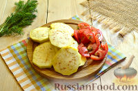 Фото приготовления рецепта: Омлет с баклажанами и помидорами - шаг №2