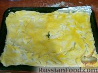 Фото приготовления рецепта: Кулебяка с капустой - шаг №17