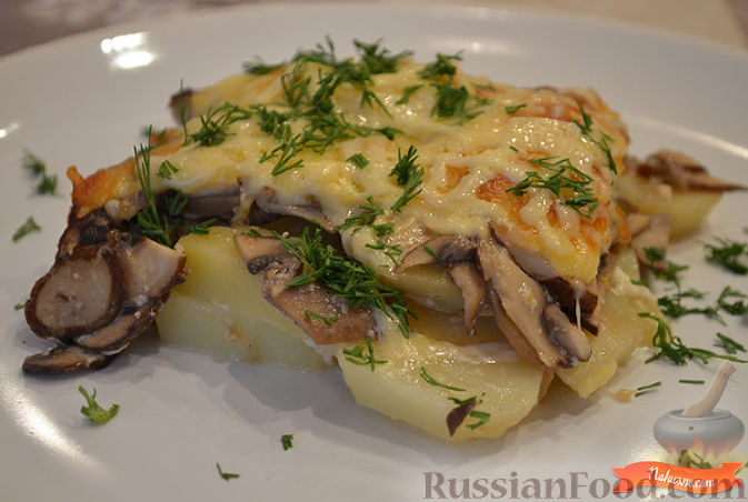 Картофельная запеканка с грибами – кулинарный рецепт