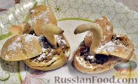 Фото к рецепту: Заварные пирожные "Лебеди" со сгущенкой
