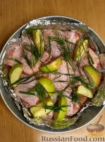 Фото приготовления рецепта: Жаркое из свинины с картофелем и нудлями - шаг №16
