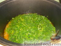 Фото приготовления рецепта: Суп картофельный со щавелем - шаг №12