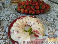 Фото к рецепту: Творожный десерт с клубникой