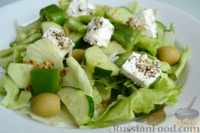 Греческий салат с сыром фетакса рецепт – Греческая кухня: Салаты. «Еда»