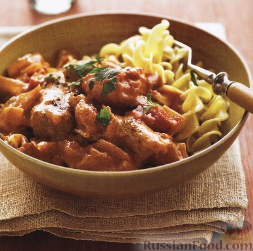 Спагетти со свининой в пряном соусе рецепт – Европейская кухня: Основные блюда. «Еда»