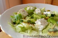 Фото приготовления рецепта: Зеленый греческий салат - шаг №10