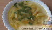 Фото приготовления рецепта: Гороховый суп с картофелем, на курином бульоне - шаг №7