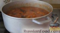 Фото приготовления рецепта: Баклажаны в томате с острым перцем (на зиму) - шаг №8