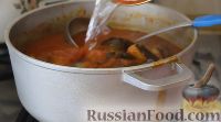 Фото приготовления рецепта: Баклажаны в томате с острым перцем (на зиму) - шаг №9