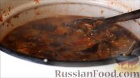 Фото приготовления рецепта: Салат "Ленивый огонёк" из баклажанов с помидорами (на зиму) - шаг №9