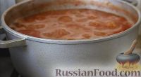Фото приготовления рецепта: Томатно-яблочный соус (на зиму) - шаг №4