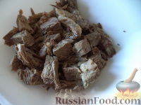 Фото приготовления рецепта: Азербайджанский суп «Овдух» (окрошка на кефире) - шаг №6