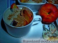 Фото приготовления рецепта: Десерт из персиков, с маскарпоне - шаг №9