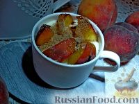 Фото приготовления рецепта: Десерт из персиков, с маскарпоне - шаг №10