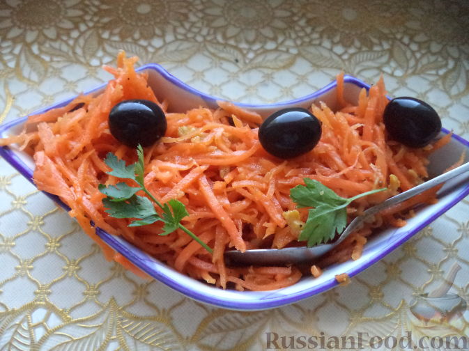 Ингредиенты для «Морковь по-корейски от Ляночки»: